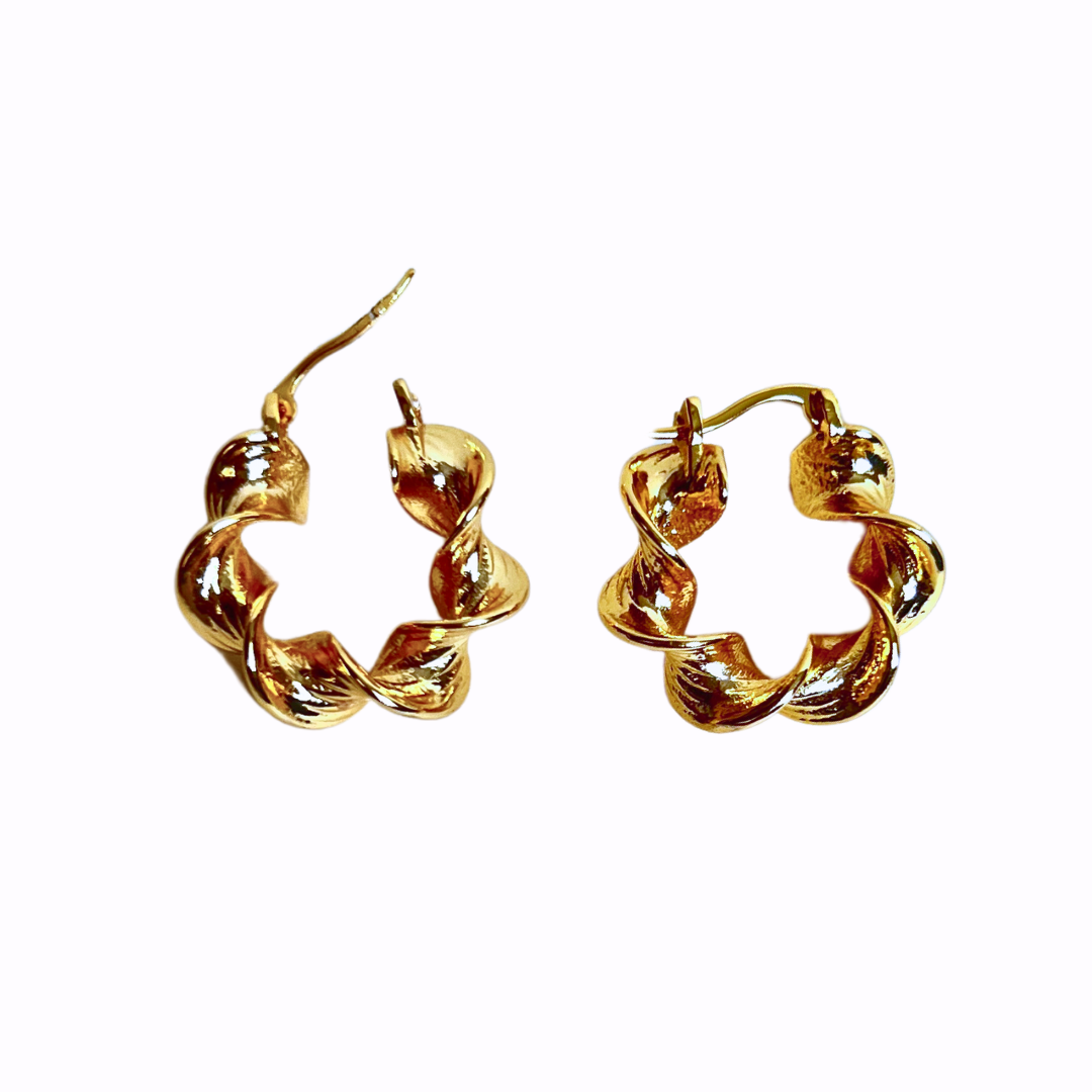 Modni Twisted Hoops