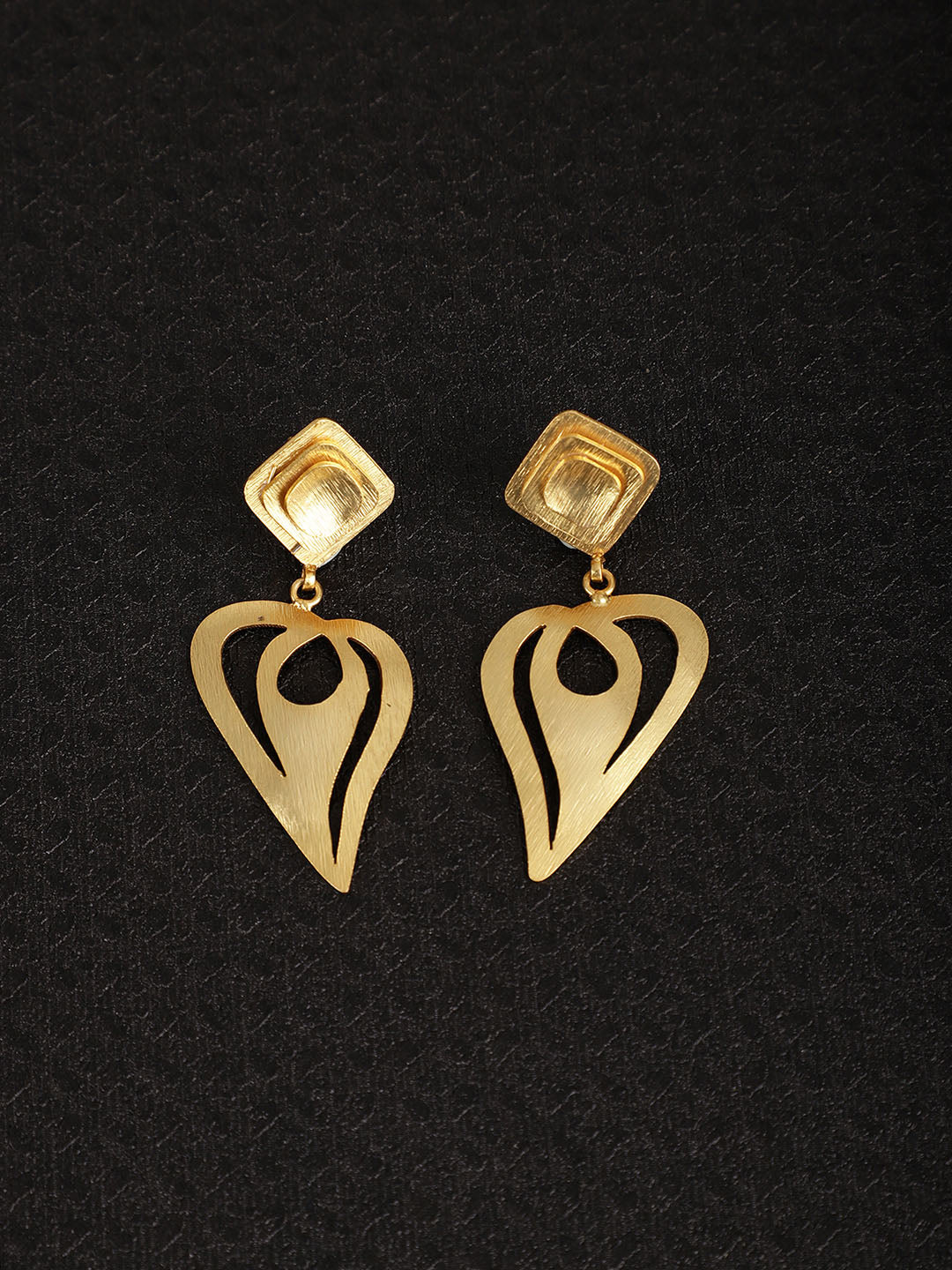 Gold Plated Teardrop Danglers